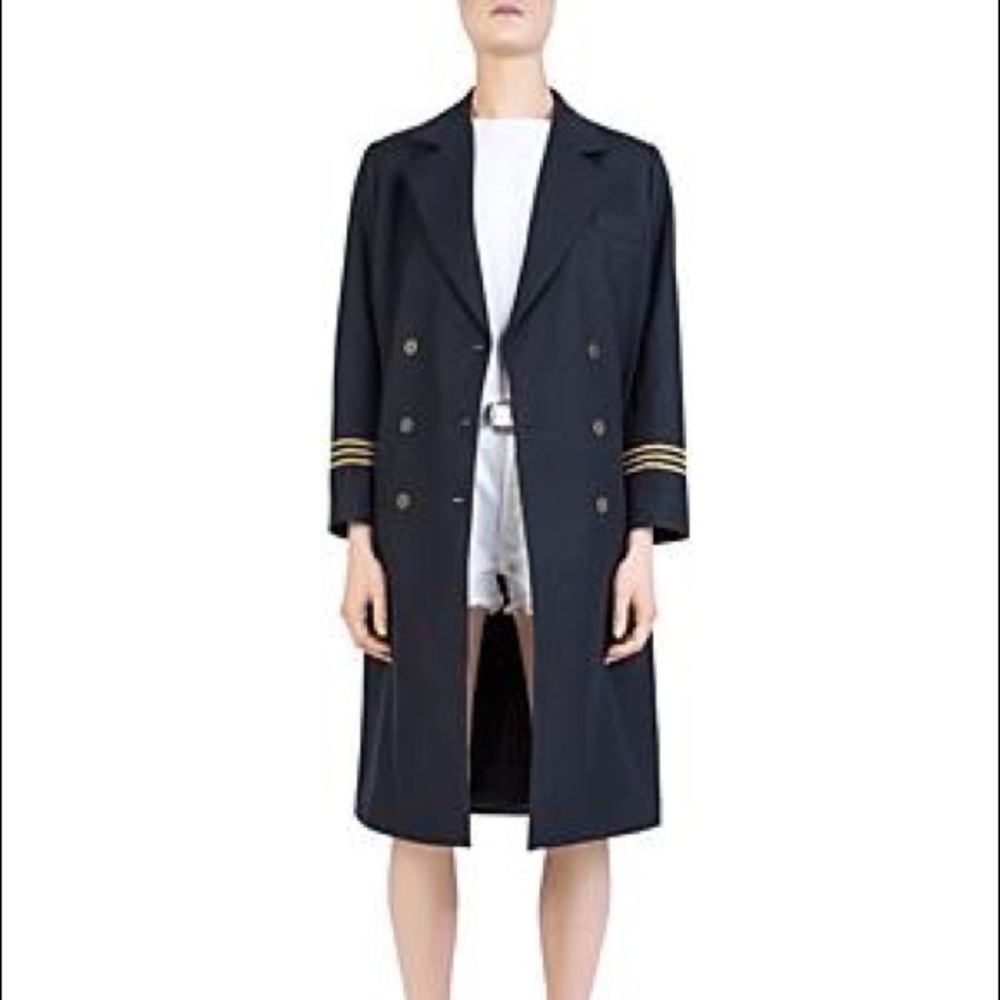 Never worn Kooples Double breasted coat in navy